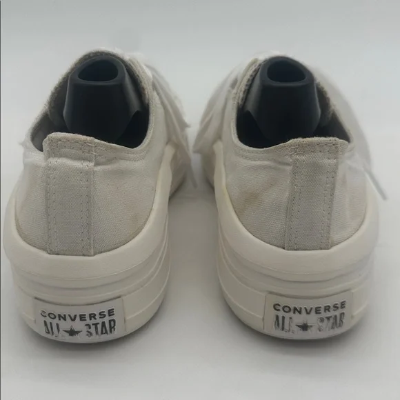 Chuck Taylor All Star Move White Classic Canvas Platform Lace up Women Size 9.5 - Picture 11 of 15